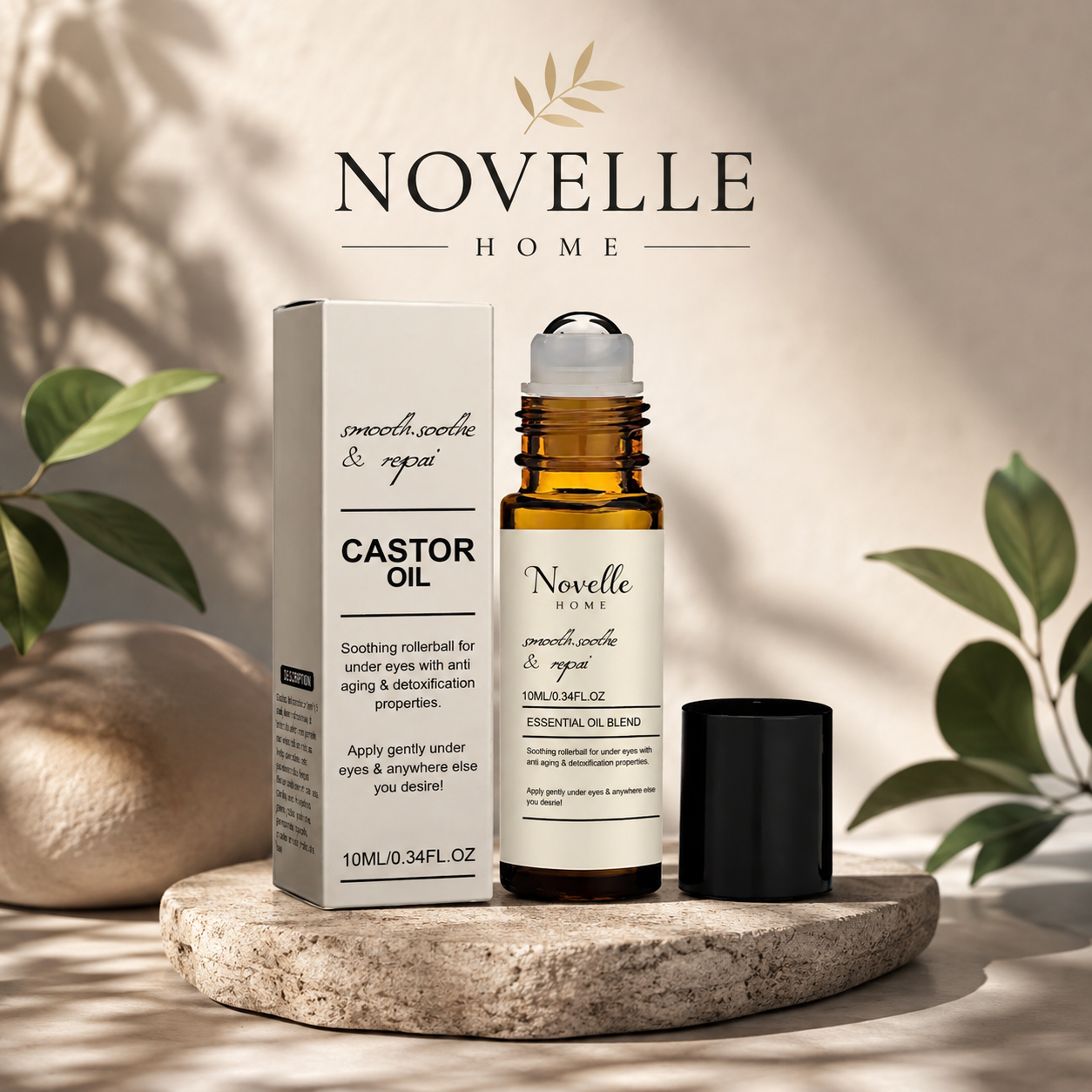 Castor Oil Eye Serum Anti-Puffiness Eye Massager