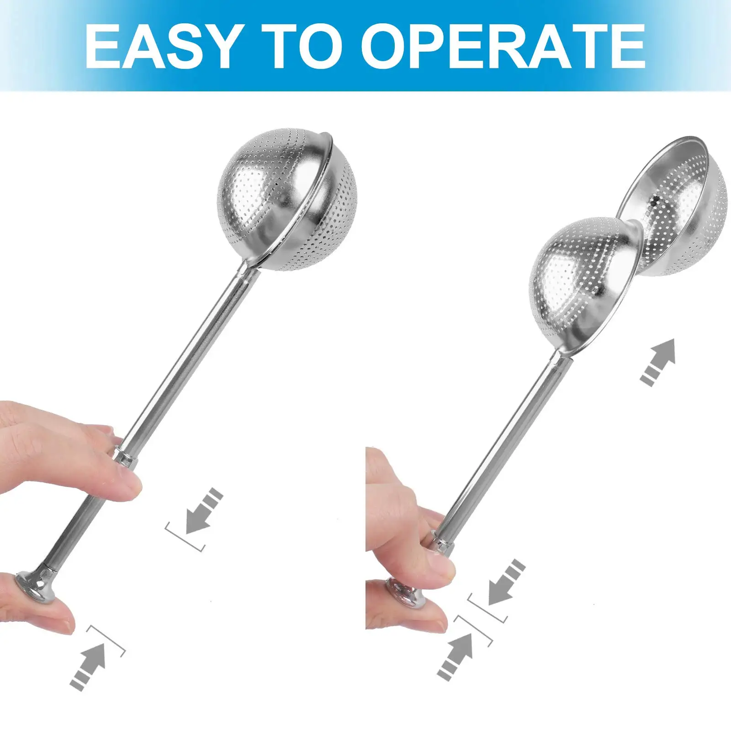 Stainless Steel Tea Strainer, 2025 New Tea Ball Infuser Filter, Fine Mesh Tea Infuser Spoon Strainer,Loose Leaf Tea Steeper 2Pcs