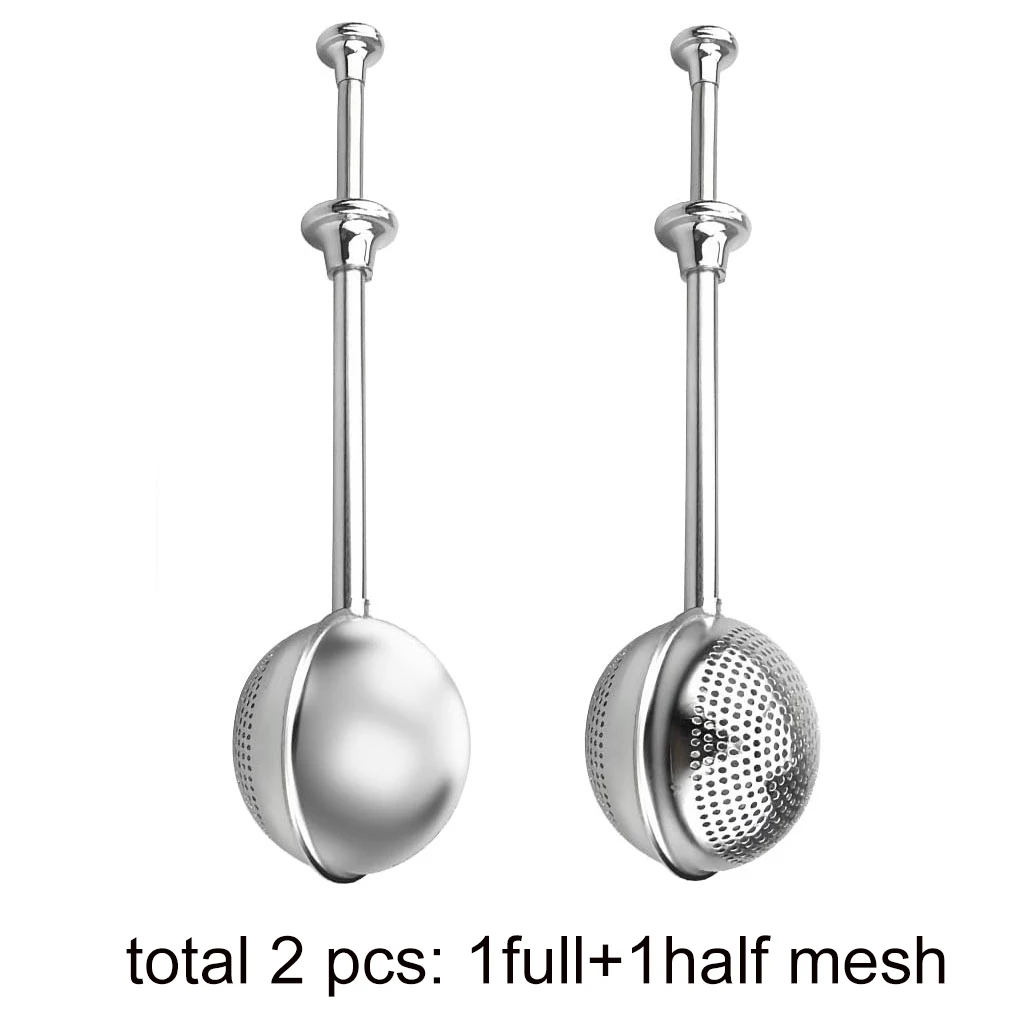 Stainless Steel Tea Strainer, 2025 New Tea Ball Infuser Filter, Fine Mesh Tea Infuser Spoon Strainer,Loose Leaf Tea Steeper 2Pcs