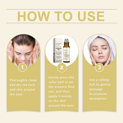 Castor Oil Eye Serum Anti-Puffiness Eye Massager