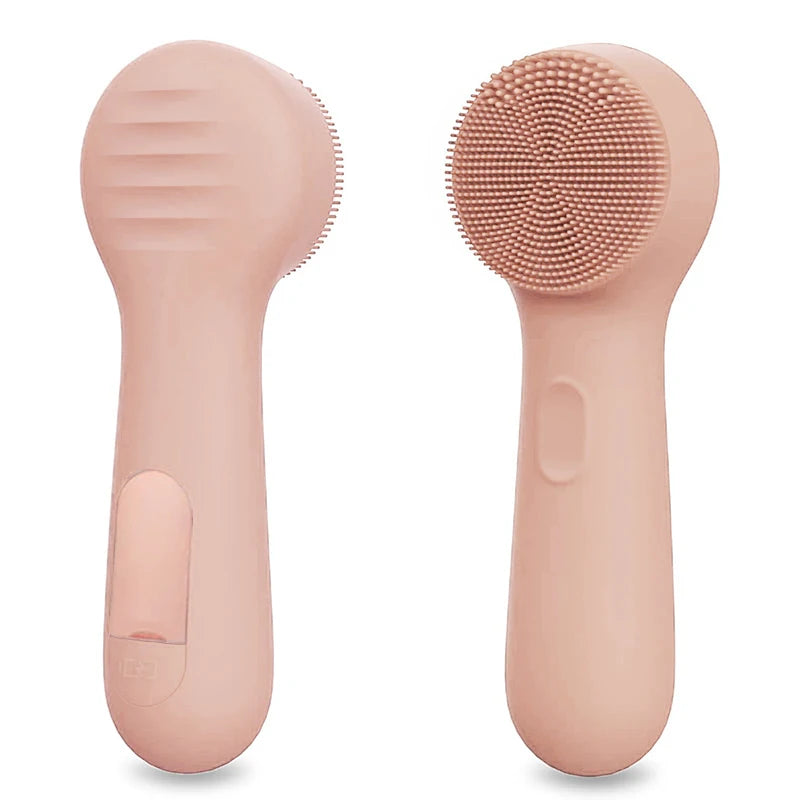 Facial and Nasal Blackhead Cleaner, Silicone Facial Cleansing Brush, Facial Vibration Massage, USB Charging Facial Brush